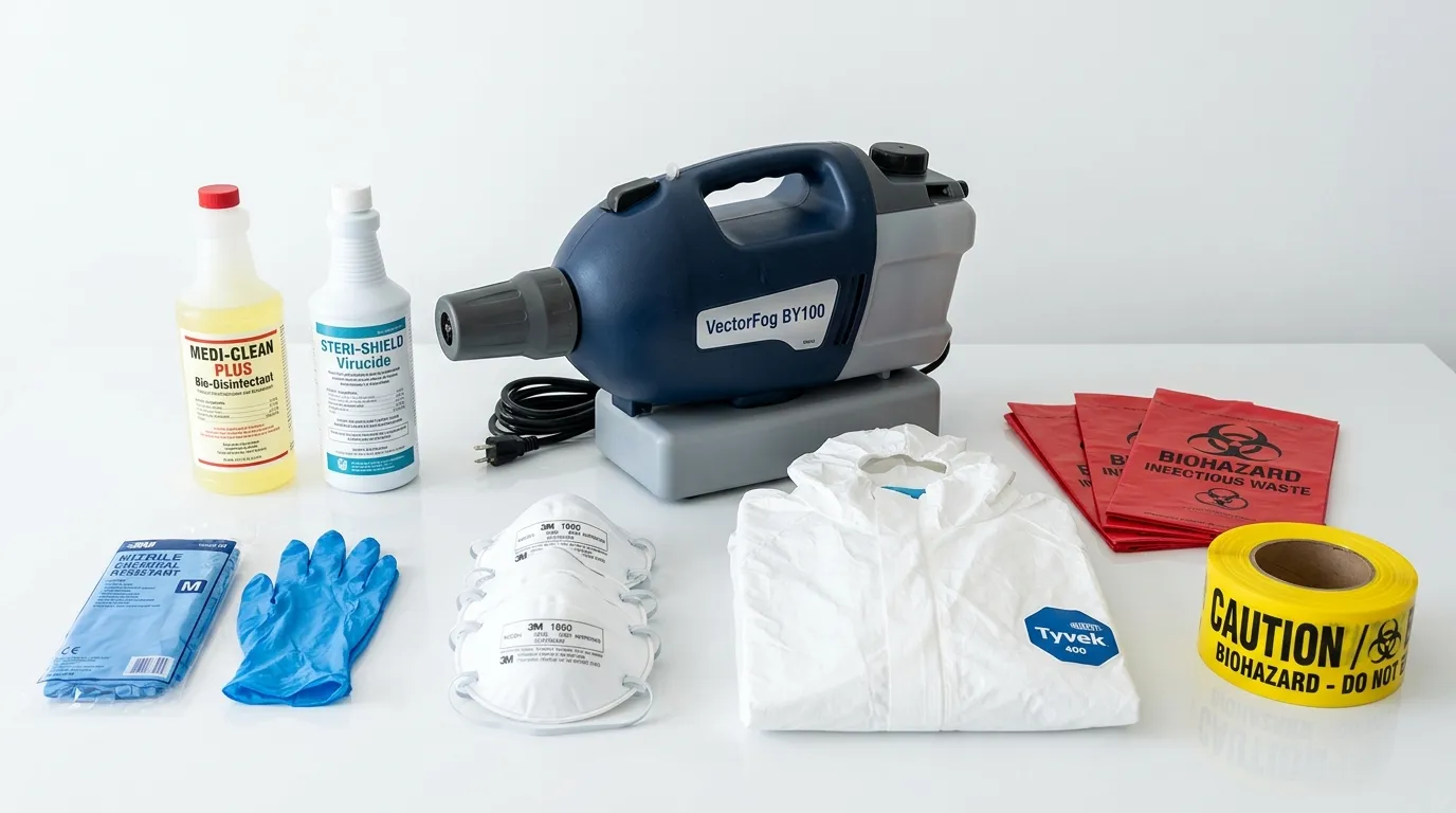 Professional biohazard remediation crew working in Paoli